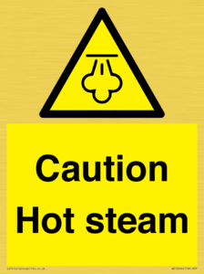 Caution Hot steam